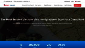 What Vietnam-visa.com website looked like in 2021 (2 years ago)