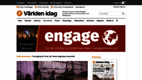 What Varldenidag.se website looked like in 2021 (2 years ago)