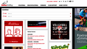 What Volleyball.ch website looked like in 2021 (2 years ago)
