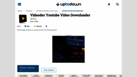 What Videoder.uptodown.com website looked like in 2021 (2 years ago)