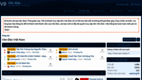 What Vandan.vn website looked like in 2021 (2 years ago)