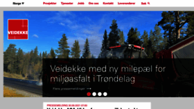 What Veidekke.no website looked like in 2021 (2 years ago)