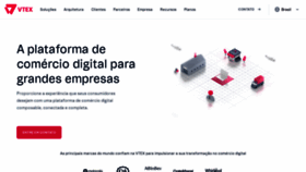 What Vtex.com.br website looked like in 2021 (4 years ago)