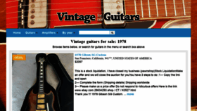 What Vintageguitarsforsale.co website looked like in 2021 (2 years ago)