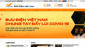 What Vnpost.vn website looked like in 2021 (2 years ago)