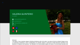 What Valeriaquinterio.it website looked like in 2021 (2 years ago)
