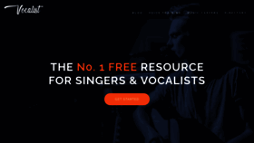What Vocalist.org.uk website looked like in 2021 (2 years ago)