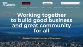 What Victoriachamber.ca website looked like in 2021 (2 years ago)