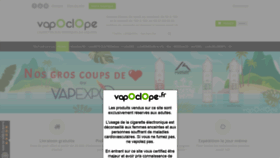 What Vapoclope.fr website looked like in 2021 (2 years ago)