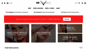 What Vipcosmetics.com website looked like in 2021 (2 years ago)