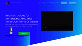 What Voiceovermaker.com website looked like in 2021 (2 years ago)