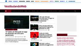 What Vestibulandoweb.com.br website looked like in 2021 (2 years ago)