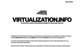 What Virtualization.info website looked like in 2021 (2 years ago)