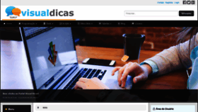 What Visualdicas.com.br website looked like in 2021 (3 years ago)