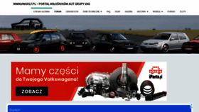 What Vwgolf.pl website looked like in 2021 (2 years ago)