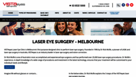 What Vistaeyes.com.au website looked like in 2021 (2 years ago)