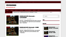 What Vevosongs.com website looked like in 2021 (2 years ago)