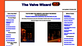 What Valvewizard.co.uk website looked like in 2021 (2 years ago)