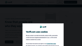 What Veriff.me website looked like in 2021 (2 years ago)