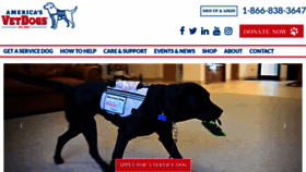 What Vetdogs.org website looked like in 2021 (2 years ago)