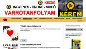 What Varrasoktatas.hu website looked like in 2021 (2 years ago)