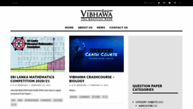 What Vibhawa.com website looked like in 2021 (2 years ago)