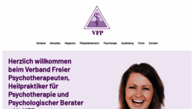 What Vfp.de website looked like in 2021 (2 years ago)
