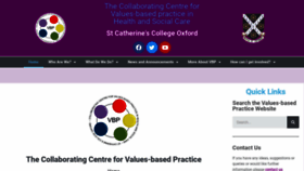 What Valuesbasedpractice.org website looked like in 2021 (2 years ago)