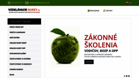 What Vzdelavacie-kurzy.sk website looked like in 2021 (2 years ago)