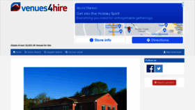 What Venues4hire.org website looked like in 2021 (2 years ago)