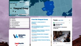 What Visegradgroup.eu website looked like in 2021 (2 years ago)