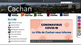 What Ville-cachan.fr website looked like in 2021 (2 years ago)