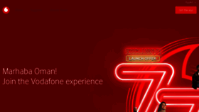 What Vodafone.om website looked like in 2022 (4 years ago)