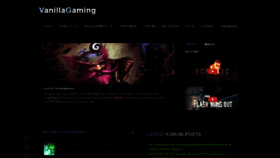 What Vanillagaming.org website looked like in 2022 (2 years ago)