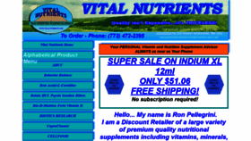 What Vital-nutrients.com website looked like in 2022 (2 years ago)