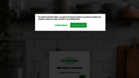 What Vorwerk.com website looked like in 2022 (2 years ago)