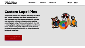 What Vivipins.com website looked like in 2022 (4 years ago)