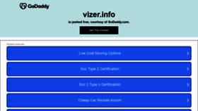 What Vizer.info website looked like in 2022 (3 years ago)