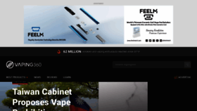 What Vaping360.com website looked like in 2022 (2 years ago)