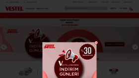 What Vestel.com.tr website looked like in 2022 (2 years ago)