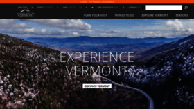 What Vermontvacation.com website looked like in 2022 (2 years ago)