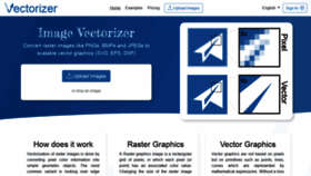 What Vectorizer.io website looked like in 2022 (2 years ago)