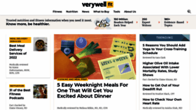 What Verywellfit.com website looked like in 2022 (2 years ago)