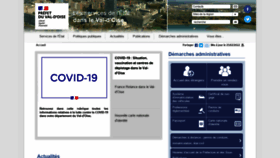 What Val-doise.gouv.fr website looked like in 2022 (2 years ago)