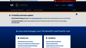 What Va.gov website looked like in 2022 (2 years ago)