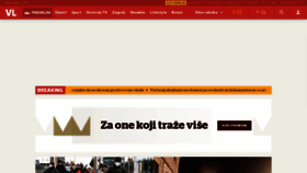 What Vecernji.hr website looked like in 2022 (2 years ago)