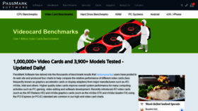 What Videocardbenchmark.net website looked like in 2022 (2 years ago)