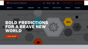 What Virginia.edu website looked like in 2022 (2 years ago)