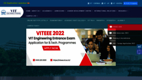 What Vit.ac.in website looked like in 2022 (3 years ago)