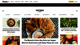 What Vegetariantimes.com website looked like in 2022 (2 years ago)